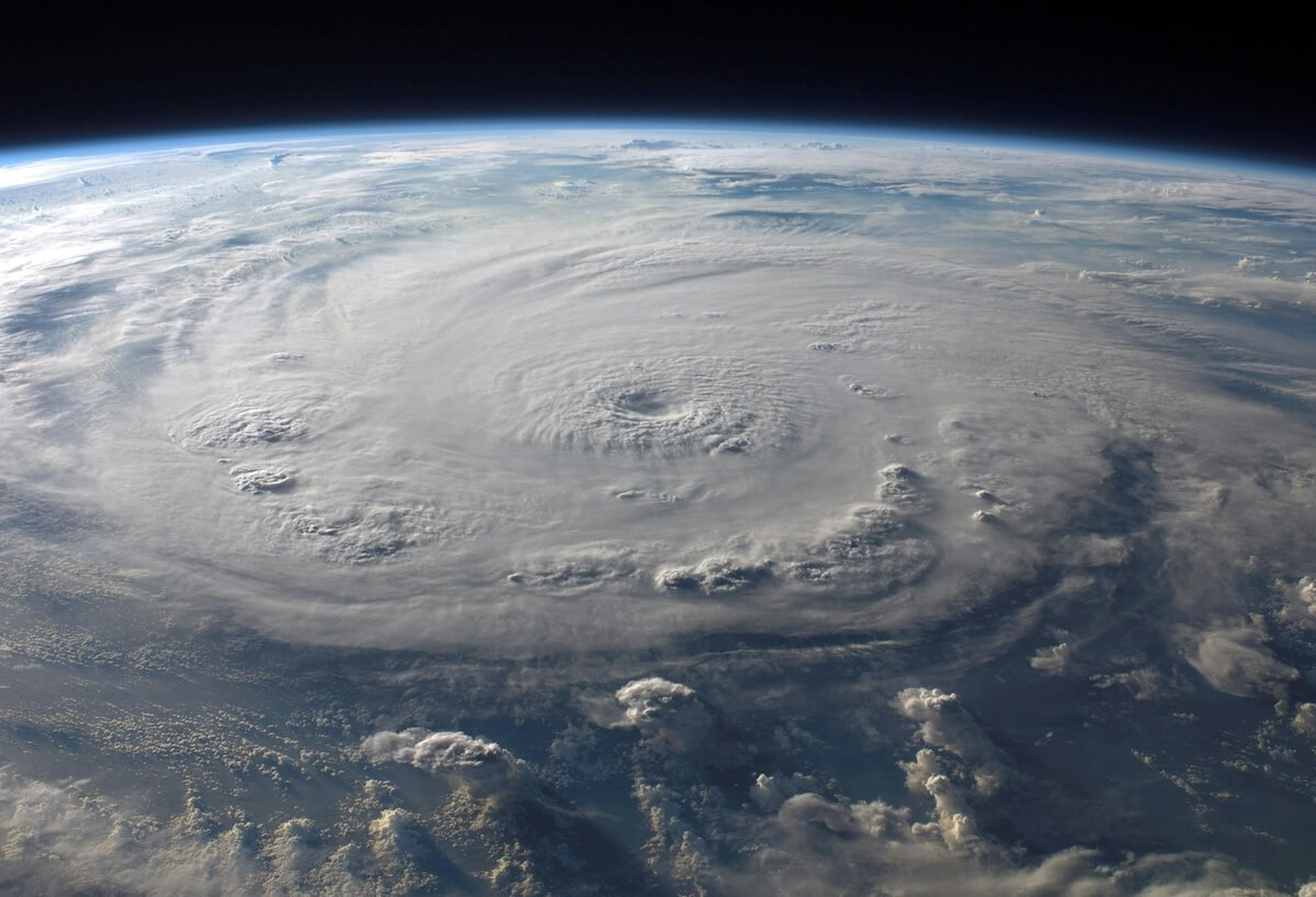 Hurricane Photographed from Space